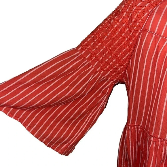 Free People | Orange Striped Mini Shift Dress. Small. Excellent condition! - Picture 7 of 8